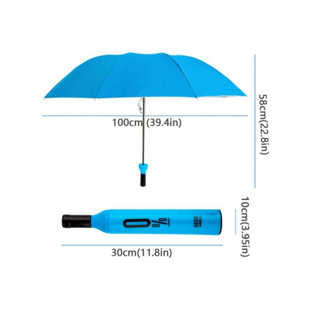 Bottle-Shaped Umbrella – Compact Foldable Rain Protection (Color: Assorted )