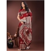 Women's Silk Printed Saree With Unstitched Blouse 5.5Mtr (Maroon) Women's Silk Printed Saree With Unstitched Blouse 5.5Mtr (Maroon)