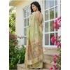 Women's Linen Cotton Printed Saree With Unstitched Blouse 5.5Mtr (Light Green) Women's Linen Cotton Printed Saree With Unstitched Blouse 5.5Mtr (Light Green)