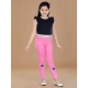 Girl's Cotton Lycra Star Print Elasticated Leggings (Pink) Girl's Cotton Lycra Star Print Elasticated Leggings (Pink)