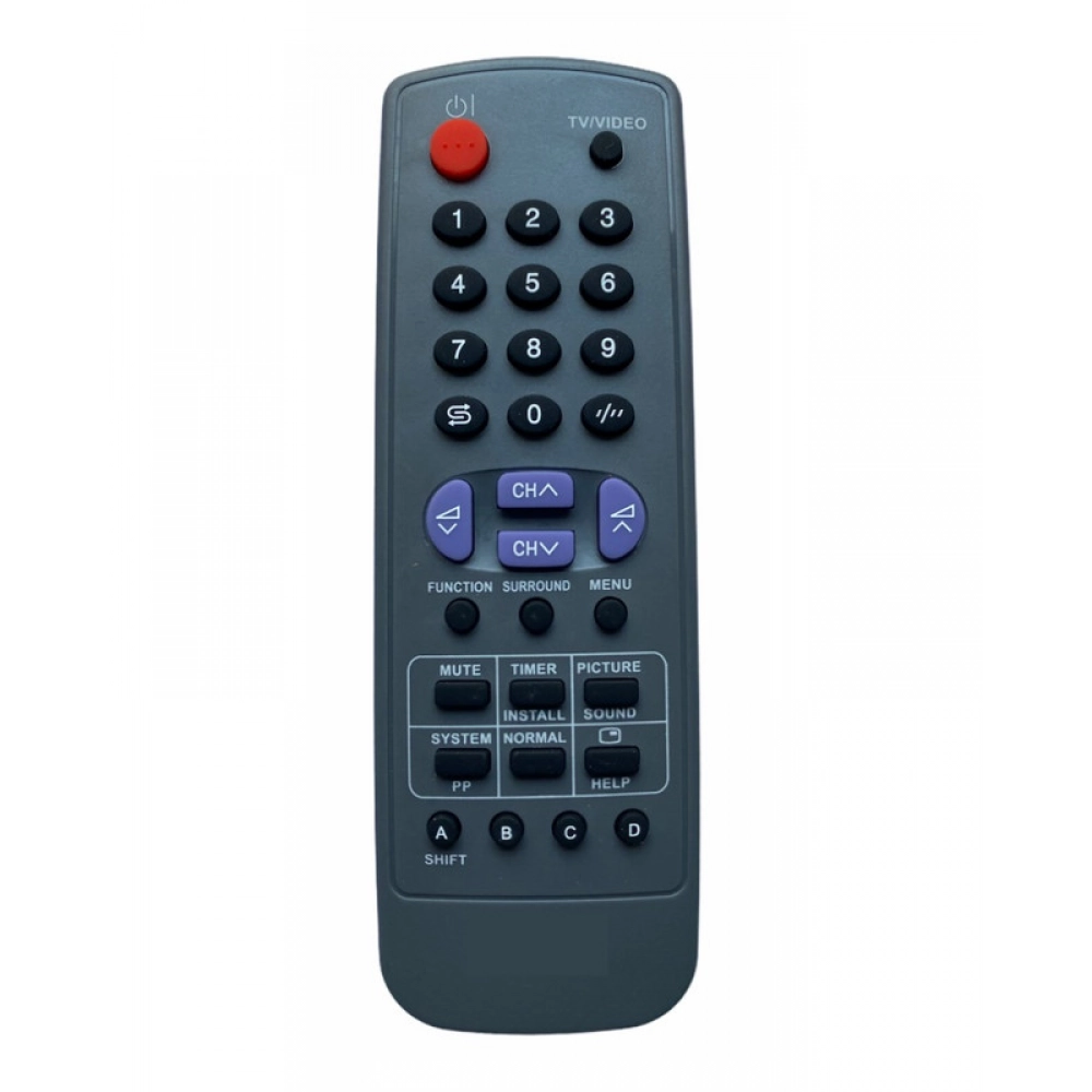 Ecomoye CRT TV Remote No. URC128, Compatible/Replacement for Sharp CRT TV Remote, Grey (Exactly Same Remote will Only Work)