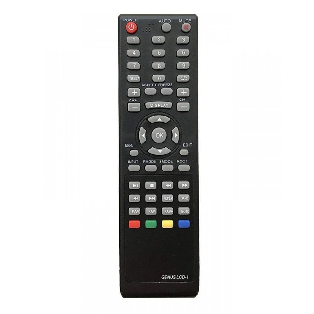 Ecomoye LCD/LED Remote No. CH09, Compatible/Replacement for Micromax LCD/LED TV Remote Control, Black (Exactly Same Remote will Only Work)
