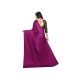Women's Satin Solid Saree With Unstitched Blouse 5.5Mtr (Wine)
