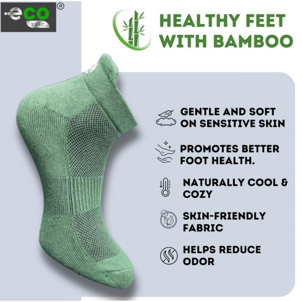 4_Pair Set Unisex Casual Cotton Printed Ankle Length Socks (Multicolor)