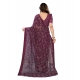 Women's Georgette Printed Saree With Unstitched Blouse 5.5Mtr (Wine) Women's Georgette Printed Saree With Unstitched Blouse 5.5Mtr (Wine)