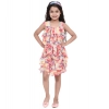 Girl's Chiffon Ruffled Sleeveless Dress (Multicolor)