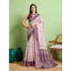 Women's Silk Blend Printed Saree With Unstitched Blouse 5.5Mtr (Grey) Women's Silk Blend Printed Saree With Unstitched Blouse 5.5Mtr (Grey)