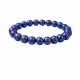Natural Crystal 8mm Lapis Lazuli Bracelet (Dark Purple)