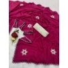 Women's Chiffon Butti Dotted Saree With Unstitched Blouse 5.5Mtr (Pink) Women's Chiffon Butti Dotted Saree With Unstitched Blouse 5.5Mtr (Pink)