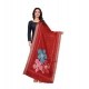 Women's chanderi silk Printed Dupatta (Red, Length: 2 Mtr) Women's chanderi silk Printed Dupatta (Red, Length: 2 Mtr)