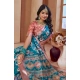 Women's Printed Cotton Linen Saree withPrinted Saree With Unstitched Blouse (Peacook Green, 5-6Mtrs) Women's Printed Cotton Linen Saree withPrinted Saree With Unstitched Blouse (Peacook Green, 5-6Mtrs)