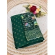 Women's Printed Brasso Saree With Unstitched Blouse (Green, 5-6 Mtrs) Women's Printed Brasso Saree With Unstitched Blouse (Green, 5-6 Mtrs)