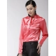 Women's Polyester Solid Long Sleeves Top (Coral) Women's Polyester Solid Long Sleeves Top (Coral)