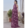 Women's Chiffon Printed Saree With Unstitched Blouse 5.5Mtr (Purple) Women's Chiffon Printed Saree With Unstitched Blouse 5.5Mtr (Purple)