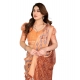 Women's Georgette Printed Saree With Unstitched Blouse 5.5Mtr (Orange) Women's Georgette Printed Saree With Unstitched Blouse 5.5Mtr (Orange)