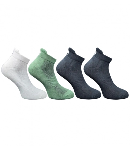 4_Pair Set Unisex Casual Cotton Printed Ankle Length Socks (Multicolor)