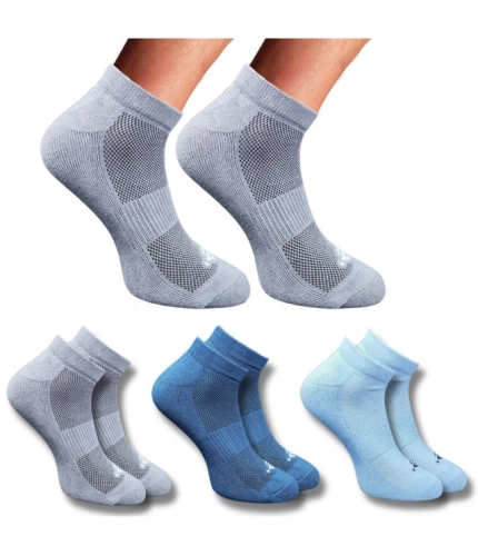 3_Pair Set Unisex Casual Cotton Printed Low Cut Socks (Multicolor)