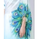 Women's Soft Crepe Silk Printed Ready To Wear Saree With Unstitched Blouse 5.5Mtr (Sky Blue)