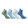 4_Pair Set Unisex Casual Cotton Printed Ankle Length Socks (Multicolor)