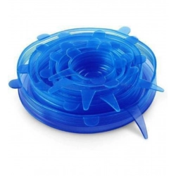 Pack Of 2_Silicone Lids – Reusable Stretchable Covers for Bowls And Containers (Color: Assorted )