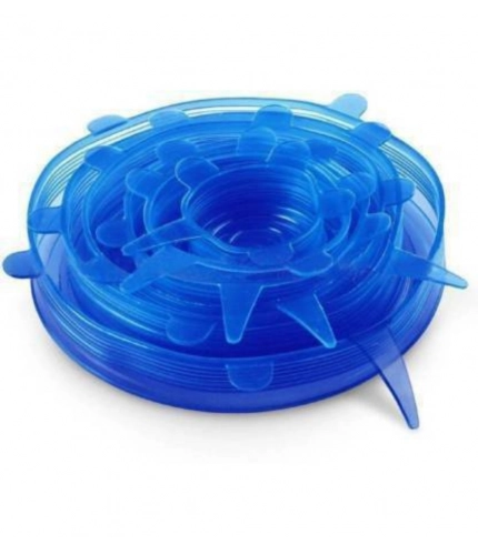 Pack Of 2_Silicone Lids – Reusable Stretchable Covers for Bowls And Containers (Color: Assorted )