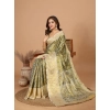 Women's Jacquard Saree With Unstitched Blouse 5.5Mtr (Olive) Women's Jacquard Saree With Unstitched Blouse 5.5Mtr (Olive)