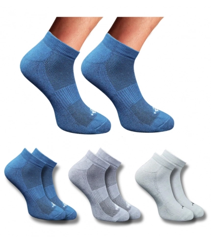 3_Pair Set Unisex Casual Cotton Printed Low Cut Socks (Multicolor)