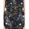 Girl's Rayon Flamingo Print Sleeveless Jumpsuit (Black-Multicolor)
