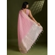 Women's Tissue Checks_With_Buttis Saree With Unstitched Blouse 5.5Mtr (Light_Pink) Women's Tissue Checks_With_Buttis Saree With Unstitched Blouse 5.5Mtr (Light_Pink)