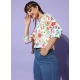 Women's Polyester Floral 3-4th Sleeves Shrug (Multicolor) Women's Polyester Floral 3-4th Sleeves Shrug (Multicolor)
