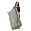 Dropship Women's chanderi silk  Printed Dupatta (Green, Length: 2 Mtr)