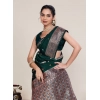 Women's Jacquard Woven Saree With Unstitched Blouse 5.5Mtr (Green) Women's Jacquard Woven Saree With Unstitched Blouse 5.5Mtr (Green)