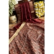 Women's Tussar Silk Madhubani Saree With Unstitched Blouse 5.5Mtr (Maroon)