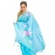 Women's Linen Printed Saree With Unstitched Blouse 5.5Mtr (light Blue) Women's Linen Printed Saree With Unstitched Blouse 5.5Mtr (light Blue)