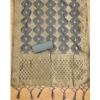 Women's Banarasi Silk Printed Unstitched Salwar Suit Material With Dupatta (Grey, 3Mtrs)