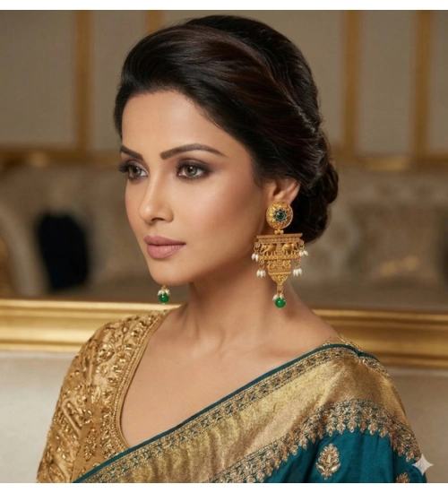 Women's Zinc Alloy Gold Plated Chandelier Earrings (Multicolor)