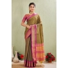Women's Silk Blended Jaquard Woven Saree With Unstitched Blouse 5.5Mtr (Green) Women's Silk Blended Jaquard Woven Saree With Unstitched Blouse 5.5Mtr (Green)
