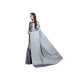 Women's Satin Solid Saree With Unstitched Blouse 5.5Mtr (Grey)