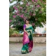 Women's Katan_Silk Zari_Weaving Saree With Unstitched Blouse 5.5Mtr (Dark_Green)