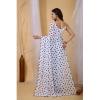 Women's Georgette Printed Saree With Unstitched Blouse 5.5Mtr (White-Blue) Women's Georgette Printed Saree With Unstitched Blouse 5.5Mtr (White-Blue)