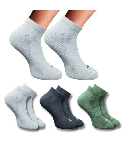 3_Pair Set Unisex Casual Cotton Printed Low Cut Socks (Multicolor)