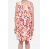 Girl's Chiffon Ruffled Sleeveless Dress (Multicolor)