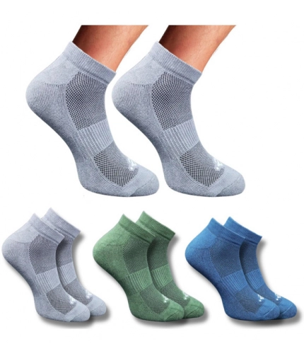 3_Pair Set Unisex Casual Cotton Printed Low Cut Socks (Multicolor)