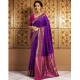 Women's Silk Blend Zari Woven Saree With Unstitched Blouse 5.5Mtr (Purple) Women's Silk Blend Zari Woven Saree With Unstitched Blouse 5.5Mtr (Purple)