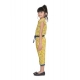 Girl's Cotton Printed Sleeveless Jumpsuit (Yellow) Girl's Cotton Printed Sleeveless Jumpsuit (Yellow)