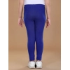 Girl's Cotton Lycra Solid Elasticated Leggings (Blue) Girl's Cotton Lycra Solid Elasticated Leggings (Blue)