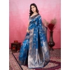 Women's Banarasi Silk Printed Saree With Unstitched Blouse 5.5Mtr (Pinch) Women's Banarasi Silk Printed Saree With Unstitched Blouse 5.5Mtr (Pinch)