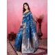 Women's Banarasi Silk Printed Saree With Unstitched Blouse 5.5Mtr (Pinch)