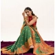 Women's Faux_Banarasi Woven Motifs Saree With Unstitched Blouse 5.5Mtr (Green)