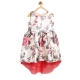 Girl's Polyester & Net Inset Sleeveless Dress with Net Inset (Off White) Girl's Polyester & Net Inset Sleeveless Dress with Net Inset (Off White)